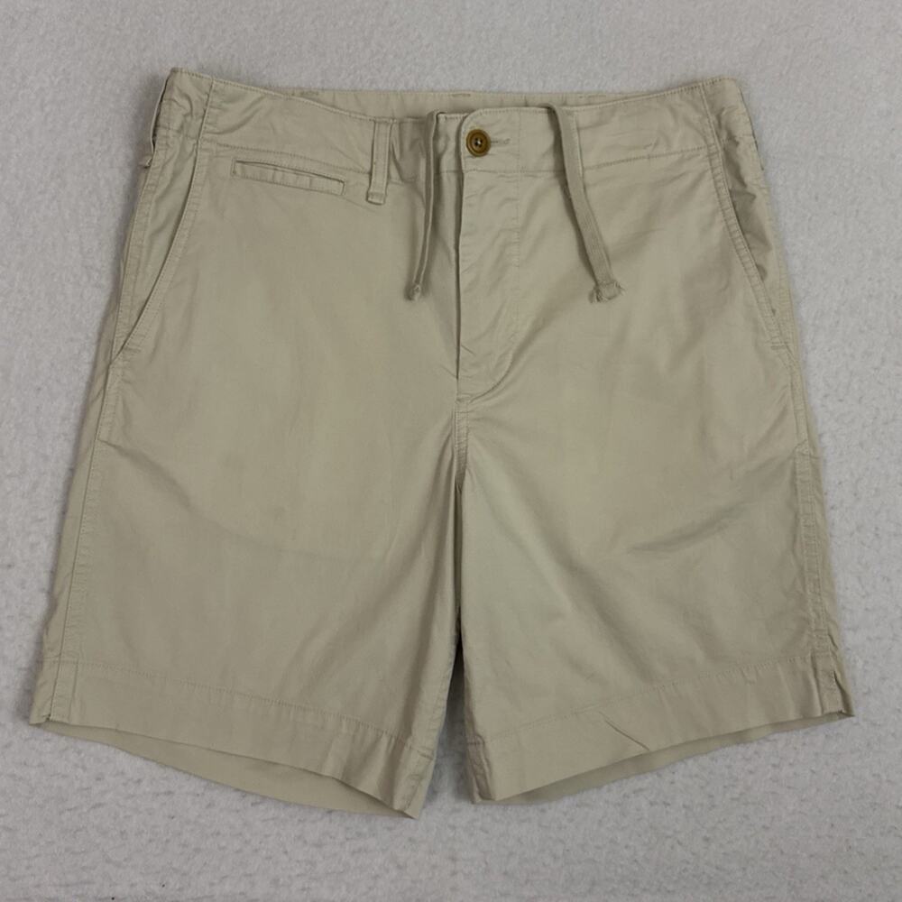 Buck Mason Carry-On 8 Inch Shorts Men’s 30 Oyster Tan Stretch Chino
